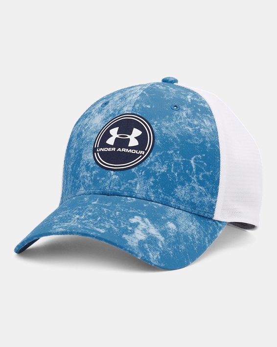 Men's UA Iso-Chill Driver Mesh Adjustable Cap in Blue image number 0